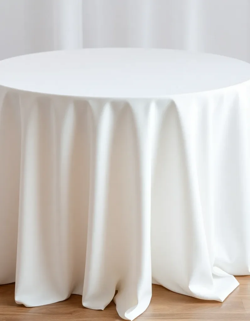 Nappe blanche traiteur
